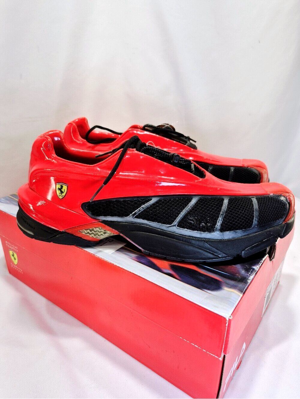 Fila 2002 Ferrari F1 Speed Tech sneakers Mens 10 New AUTHENTIC (Flaw)
